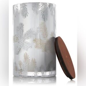 Thymes Frasier Fir Candles - Statement Collection - Silver with Pine  (20 oz)